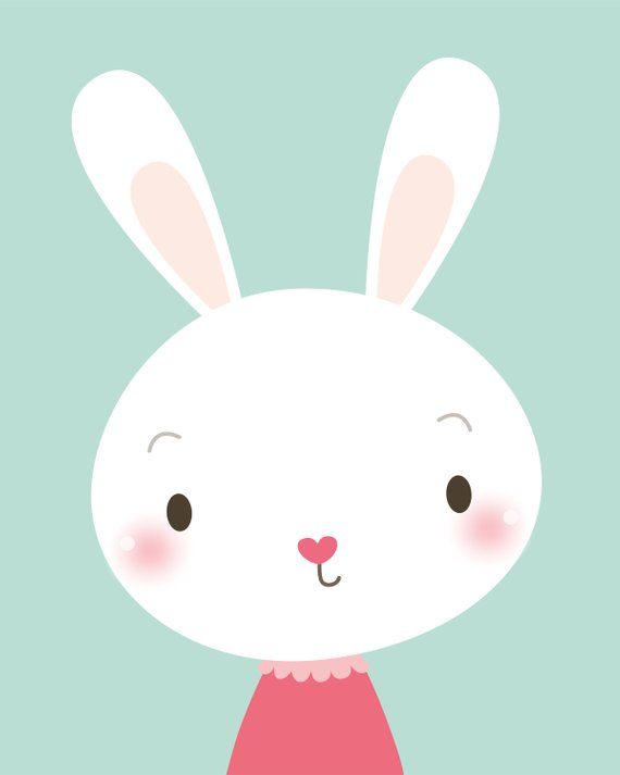Great Baby Shower Gift Nursery Wall Art Cute Flying Baby Animals Bunnies with Umbrella Nursery D\u00e9cor Digital Download