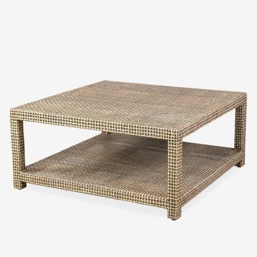 Lewis Mahogany Rattan L Coffee Table Square By Jeffan In 2020 - Square Wicker Coffee Table