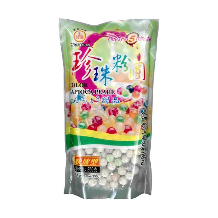 East asian drink with tapioca pearls