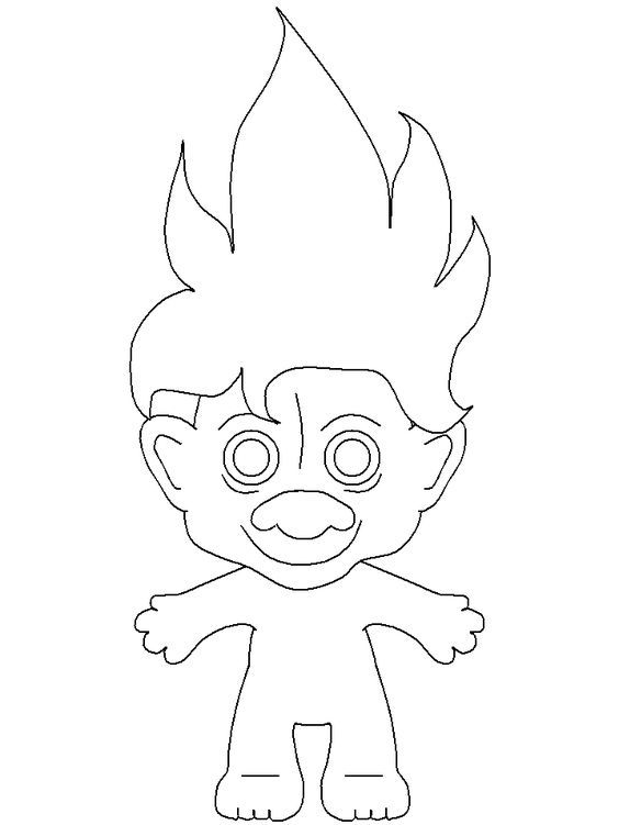 9 best Coloring Trolls images on Pinterest Coloring pages Coloring