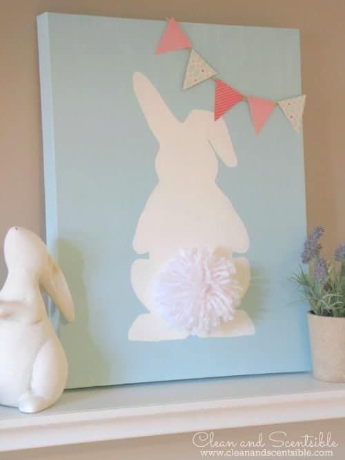 Fuzzy Blue Easter Bunny Rabbit Applique Patch 3-Pack, Iron on