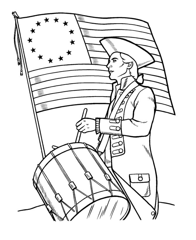 let the kids celebrate independence day with free coloring sheets