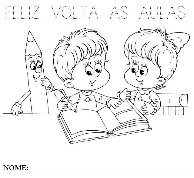 Desenhos Para Colorir Volta As Aulas Aulas Atividades Para