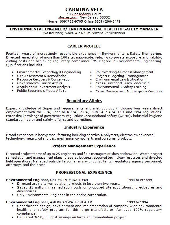 resume standards