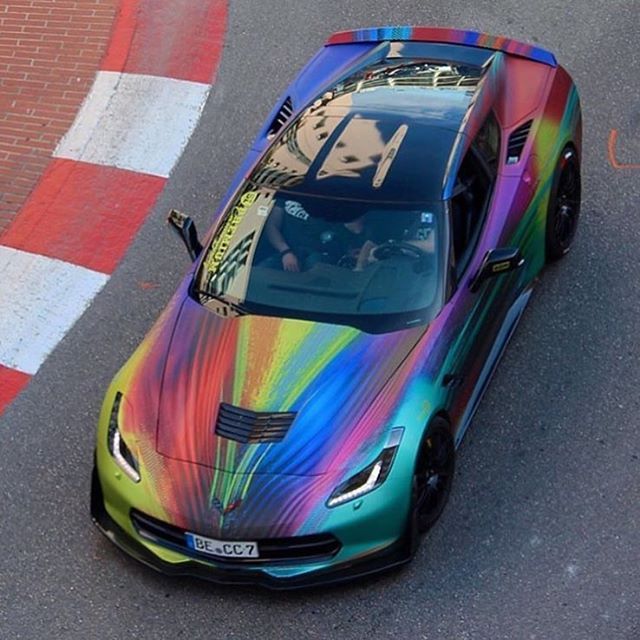 Rainbow Bugatti Car Instagram photo by The Car Enthusiast Destination • Apr 28, 2016 at 7