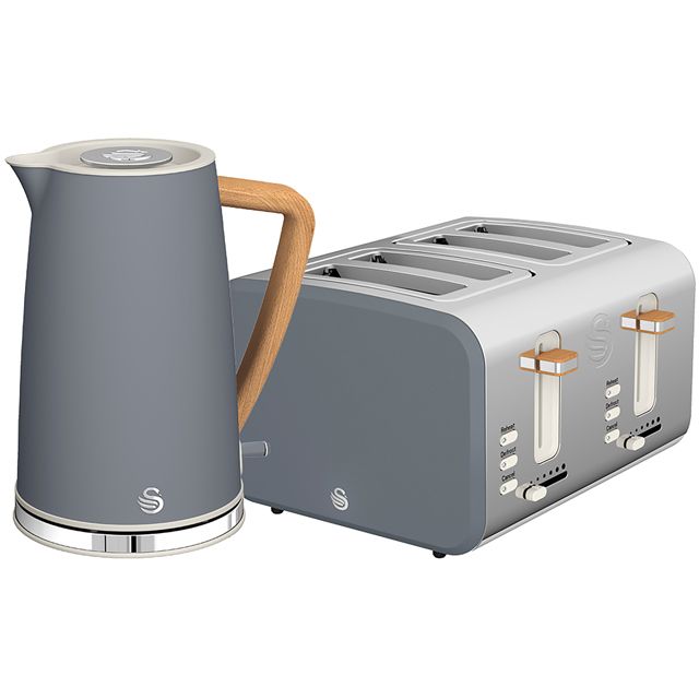 Swan Kettle and Toaster Set 