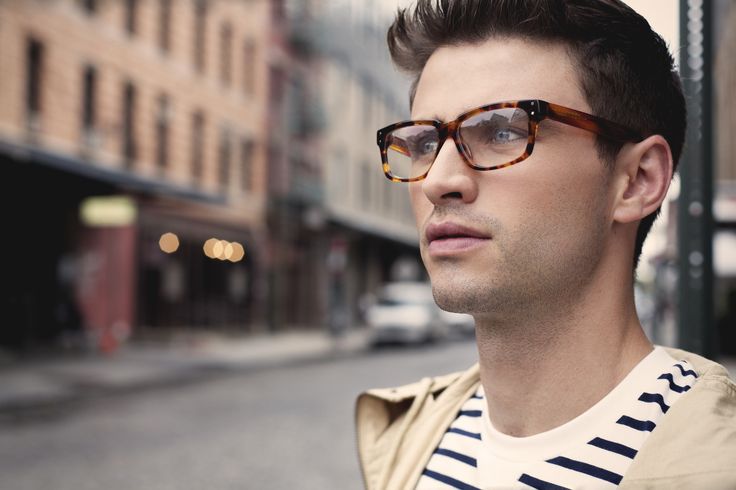 Street piercing glasses handsome