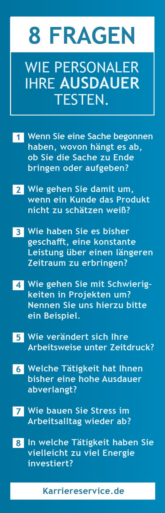 Pin auf Typische Fragen im Vorstellungsgespräch - Karriereservice.de