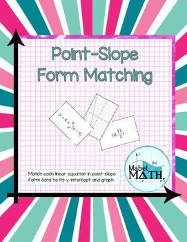 Math worksheets go point slope form