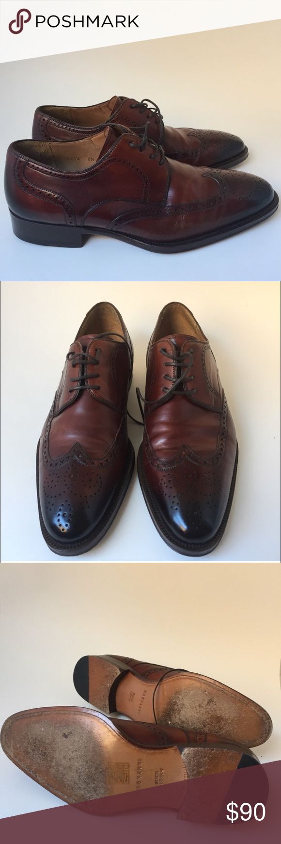 Magnanni Leather Wing Tip Oxfords Magnanni Leather Wing Tip Oxfords. Men's U...