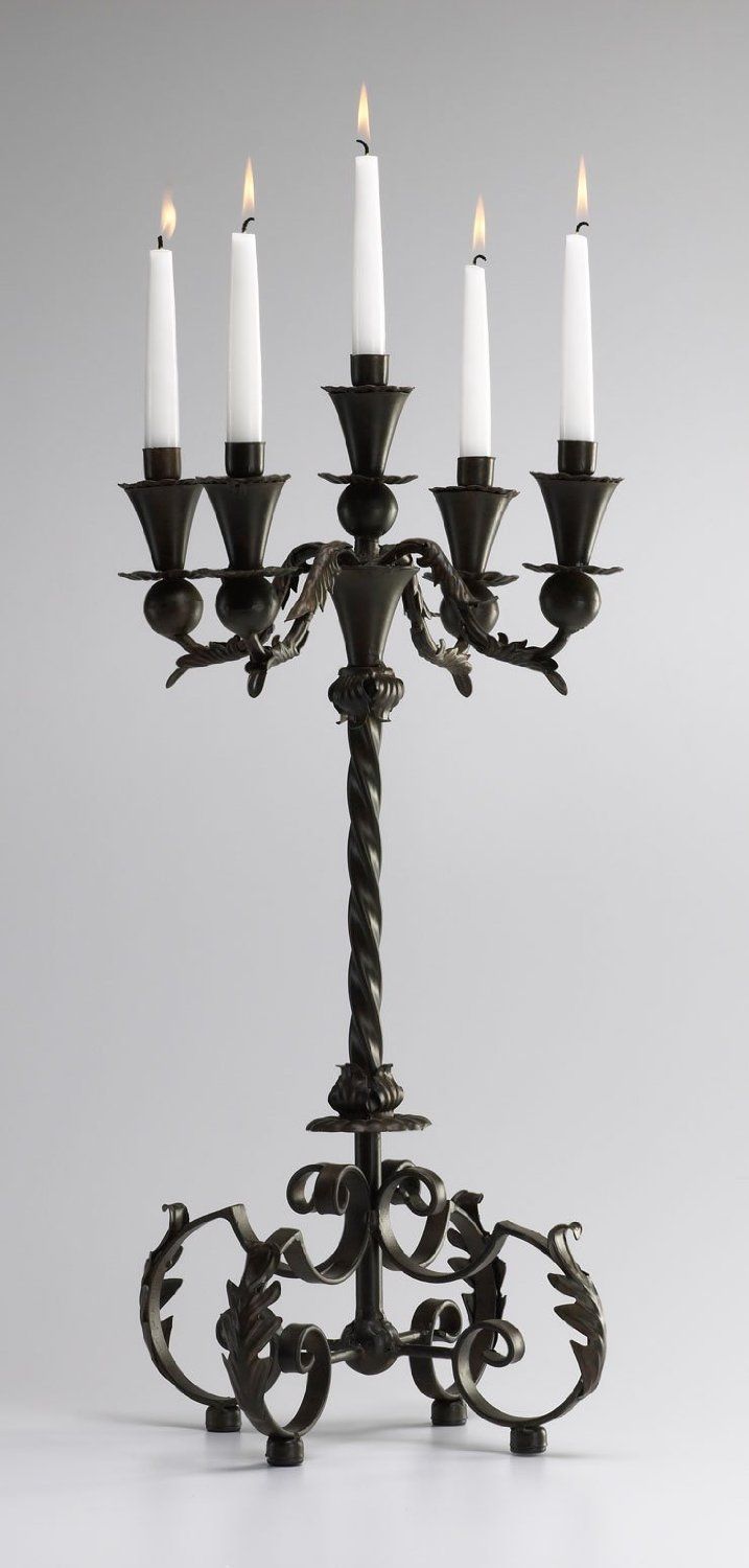 Design Toscano Carbonne Candle Chandelier Wall Sconce, Black Design Toscano Carbonne Candle Chandelier Wall Sconce, Black