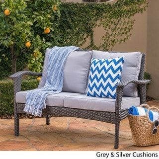 Honolulu Outdoor Wicker Loveseat With Cushions By Christopher Outdoor Wicker Loveseat With Cushions