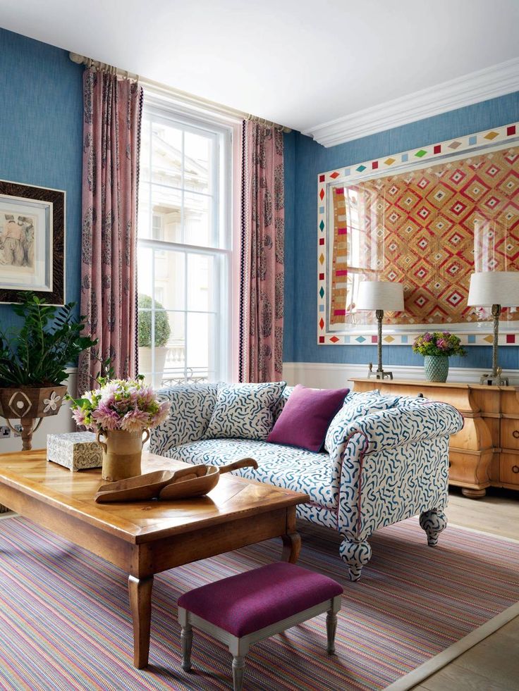 Style File: Kit Kemp | Home living room, House interior, Home decor