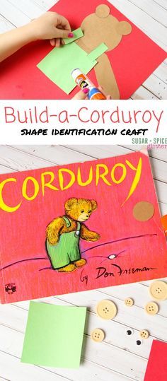 a fun shape identification craft to try after reading corduroy this easy book craft for - Kids Book Pictures a fun shape identification craft to try after reading corduroy this easy book craft for - Kids Book Pictures