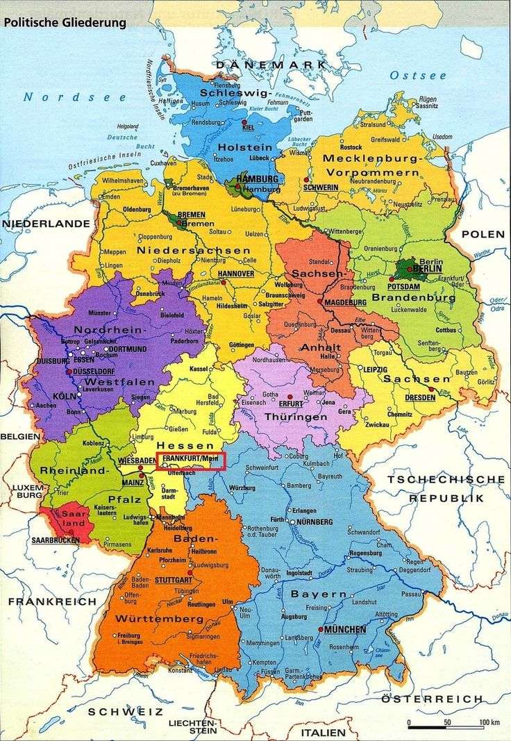 Carte De L Allemagne Avec Les Villes En Allemand Carte De L Allemagne Avec Les Villes En Allemand