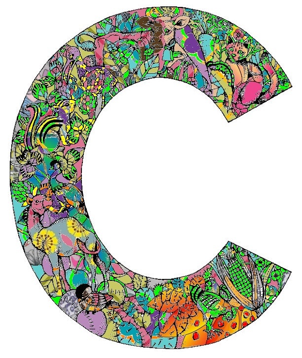 letter c is for cindy because i colored it letter c just cope