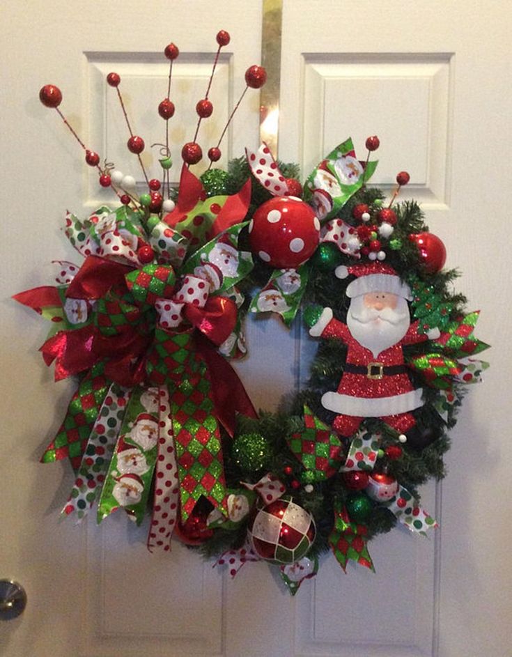 Adorno de Guirnalda de Navidad Corona para Navideñas Fiesta de Bodas Fondo Pared Decoración 30 cm LuXianYS Corona de Navidad Guirnalda de Navidad en la Puerta Principal