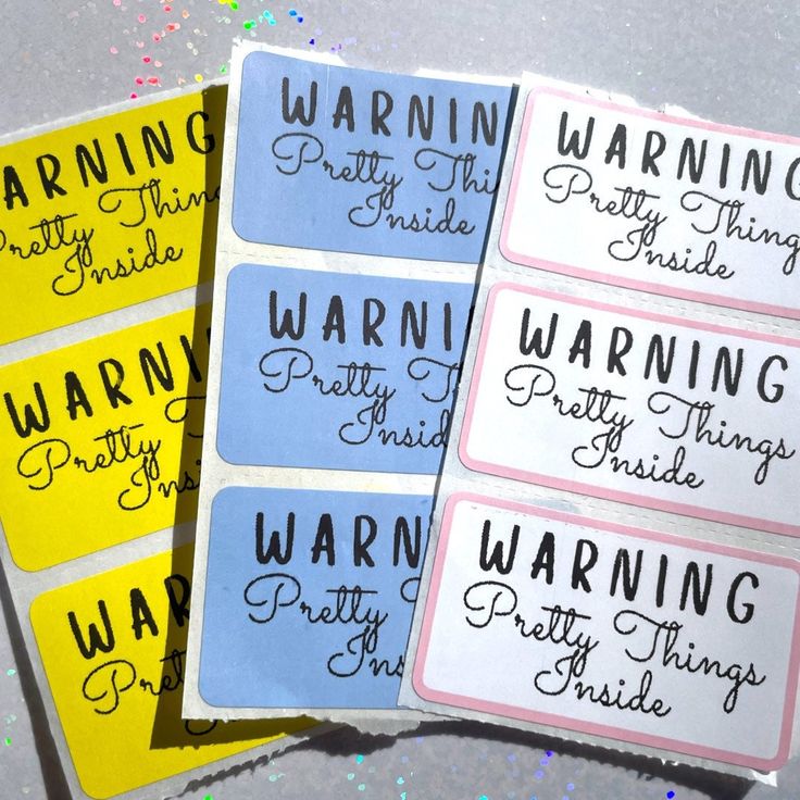 Mailer Stickers Pretty Things Shipping Stickers Packaging Labels