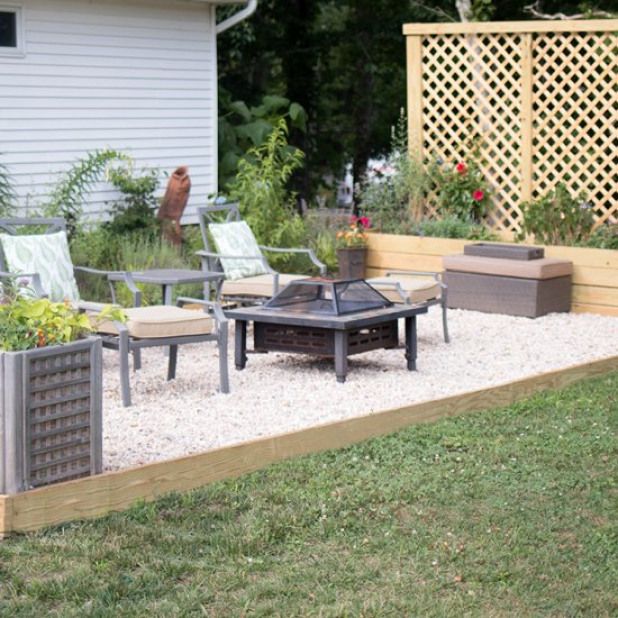 Diy Pea Gravel Patio This Is An Affordable Alternative To Stone Plus It S Friendly Outdoor - Inexpensive Alternatives To Concrete Patio Diy Pea Gravel Patio This Is An Affordable Alternative To Stone Plus It S Friendly Outdoor - Inexpensive Alternatives To Concrete Patio