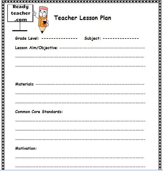 free lesson plan template for teachers this lesson template