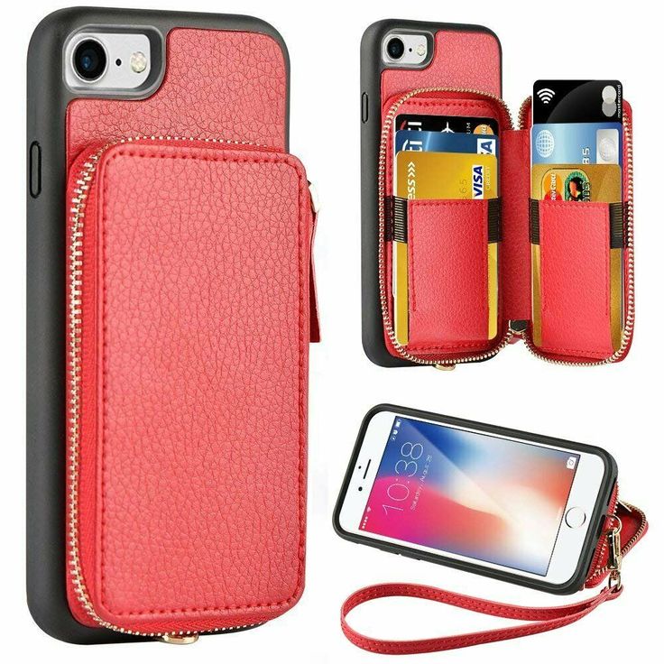 ZVE Wallet Case for Apple iPhone 8 and iPhone 7, 4.7 inch