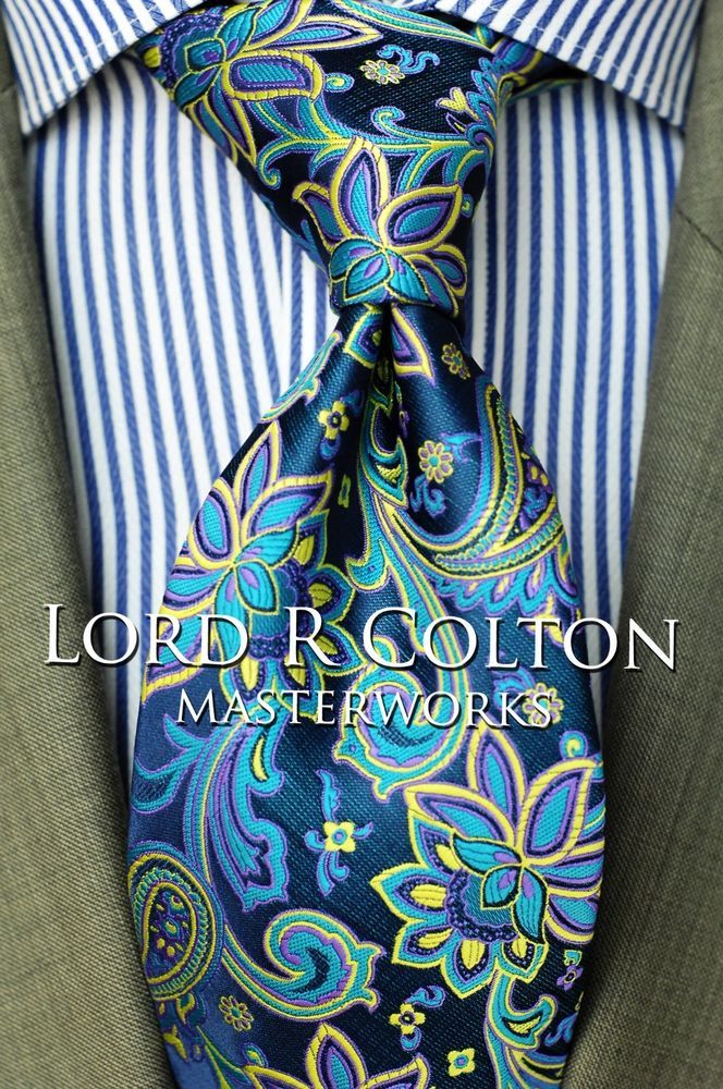 Lord R Colton Masterworks Tie Purple Stockholm Syndrome Necktie $195 New Lord R Colton Masterworks Tie Purple Stockholm Syndrome Necktie $195 New