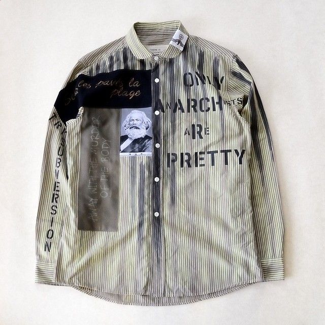Anarchy Shirt 028 Monochrome T N A F T Powered By Base デザイナーファッション エッジーファッション パンクファッション Anarchy Shirt 028 Monochrome T N A F T Powered By Base デザイナーファッション エッジーファッション パンクファッション