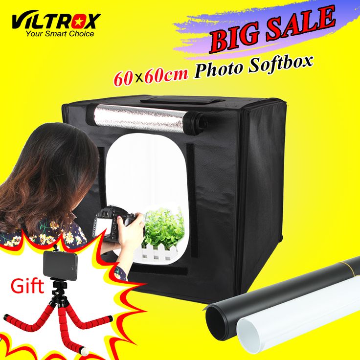 Viltrox 60*60cm LED Photo Studio Softbox Shooting Light Tent Soft ...