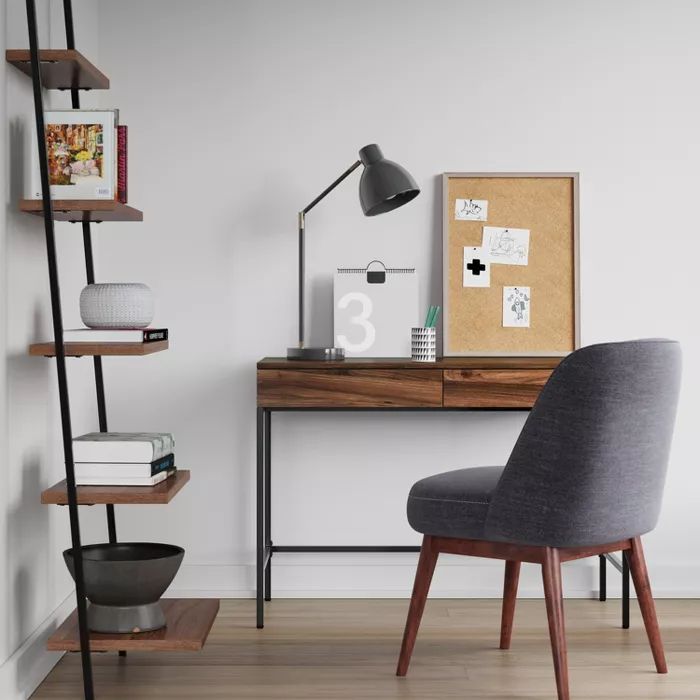 Loring Wood Writing Desk with Drawers - Project 62™ in 2020 | Writing