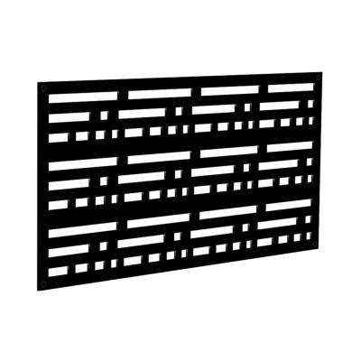 black square lattice panels