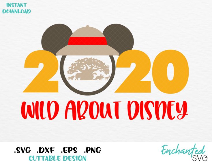 Download Animal Kingdom Vacation 2020 Mickey Ears Inspired SVG, ESP, DXF, PNG | Animal kingdom vacation ...