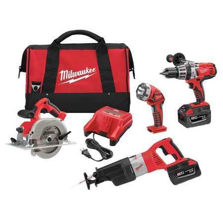 Milwaukee 0928-29 M28 Cordless Lithium-Ion 4-Piece Combo Kit in 2021