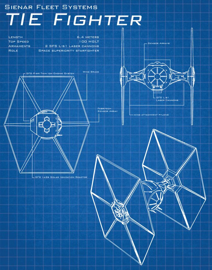 TIE Fighter Schematic by outsiderzero.deviantart.com on @deviantART
