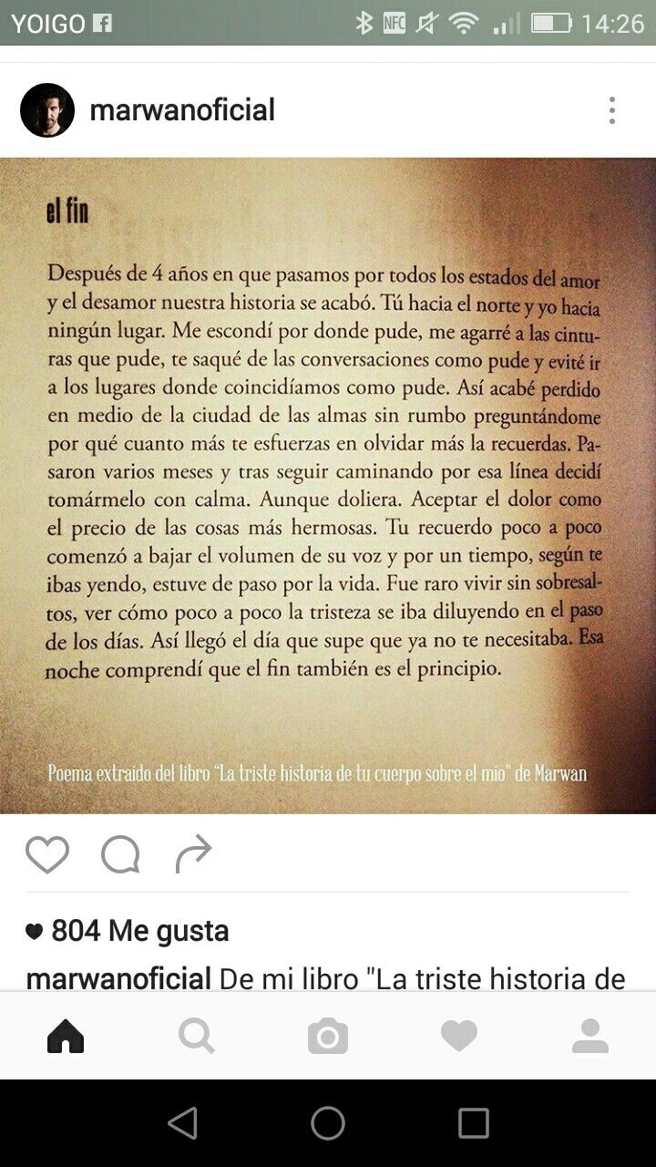 Mejores 147 imágenes de Frases en Pinterest Del libro "La triste historia de tu cuerpo sobre el mo"