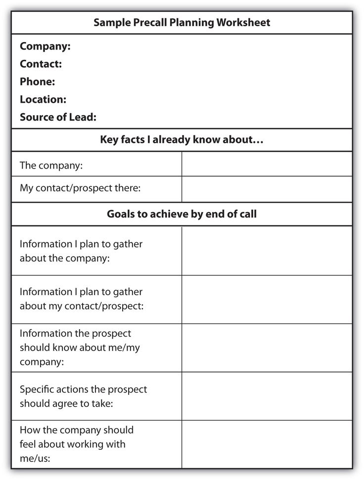 sales call planning worksheet informative topics on this sales call plan template free