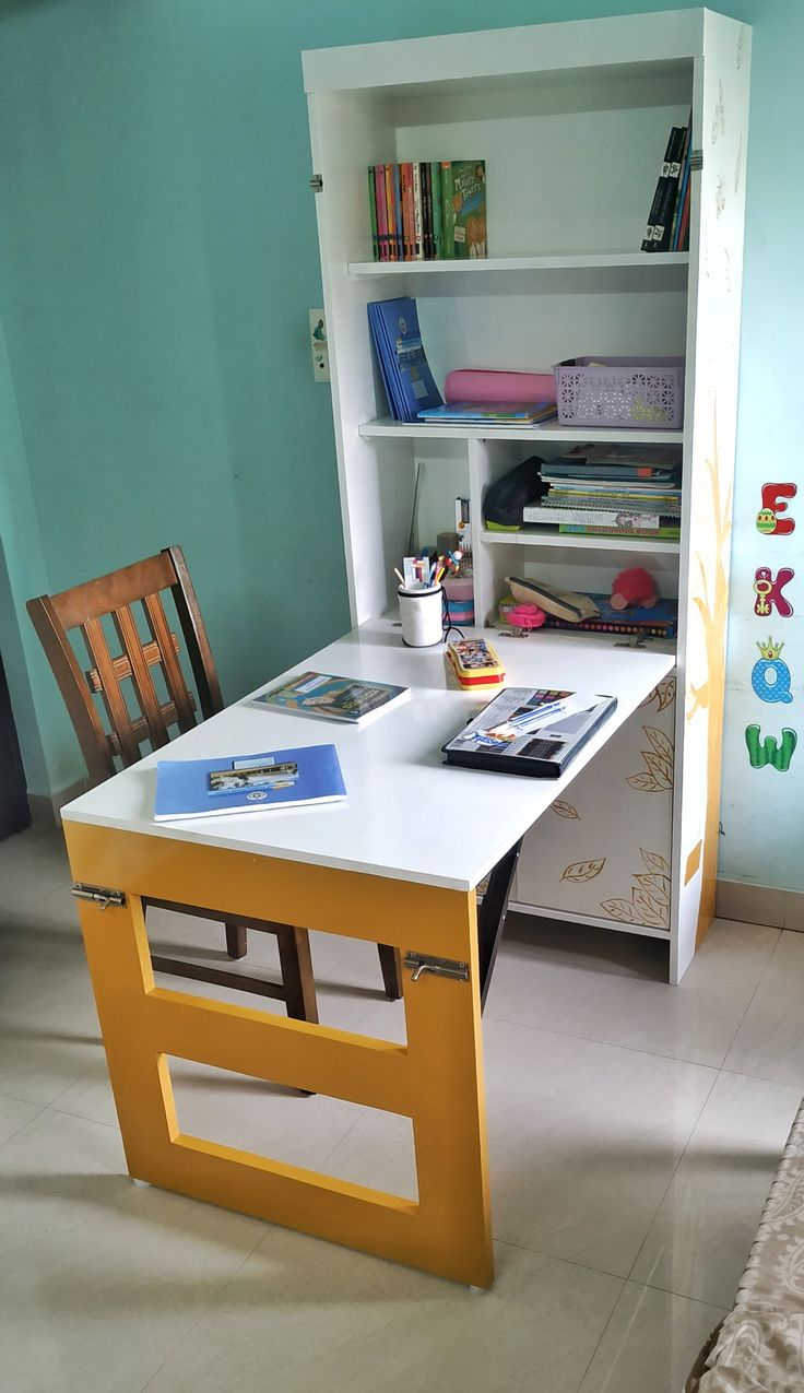 Space saving study table with storage deals