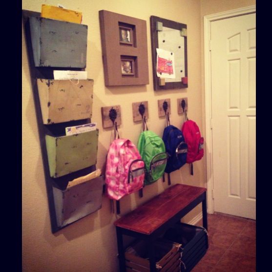 102 Best Mud Room Images On Pinterest Coat Storage Bedrooms And School Wall For Kids Shoes Backpacks Papers Magnet Board Good Grades