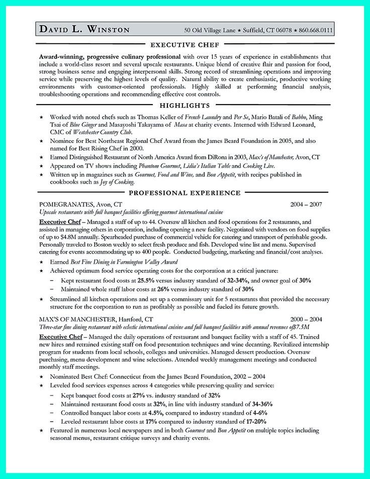 Mer enn 25 bra ideer om Chef resume på Pinterest Cv design - executive chef resume sample Mer enn 25 bra ideer om Chef resume på Pinterest Cv design - executive chef resume sample