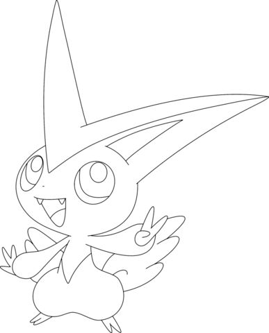 Victini Coloring page Pokemon coloring sheets Pokemon coloring pages
