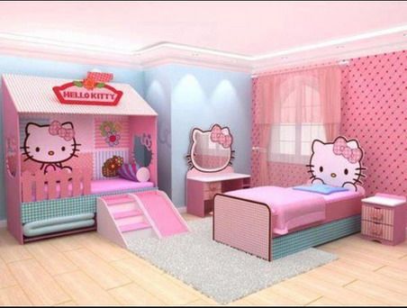 Amazing Pink Hello Kitty Themeodern Decoration In Kids Amazing Pink Hello Kitty Themeodern Decoration In Kids Bedroom Design Ideas Modern Designs Peace And Relaxation Litte At Heart