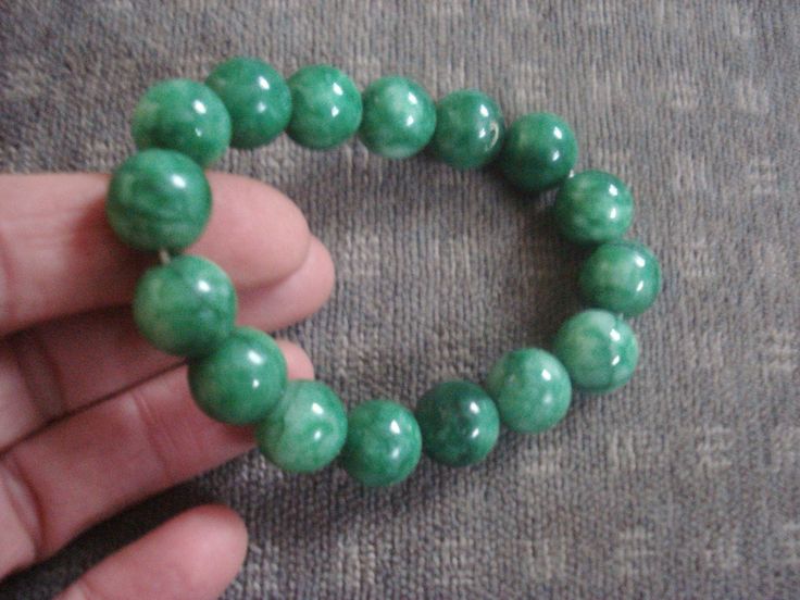 Rare, Beautiful genuine Jade Bangle Bracelet, stretches from