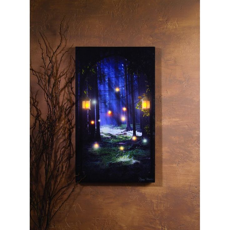 Enchanted Woods With Lanterns Lighted Picture Enchanted Woods With Lanterns Lighted Picture