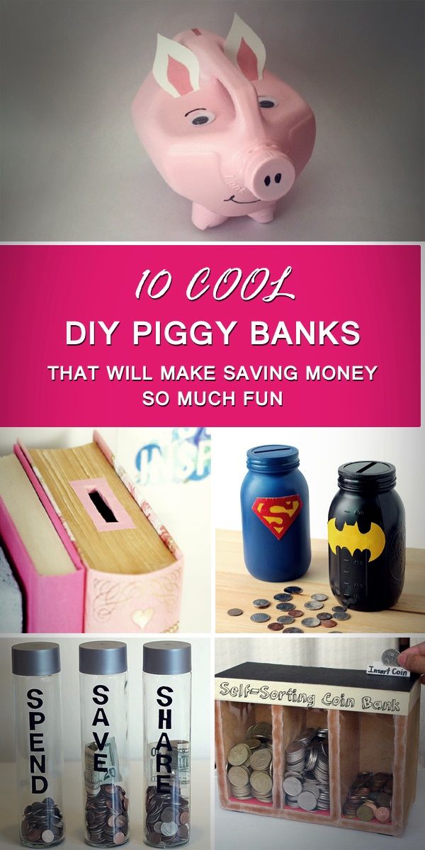 20 Cool Diy Piggy Banks That Will Make Saving Money So Much With Piggy Banks That Will Make Saving Money
