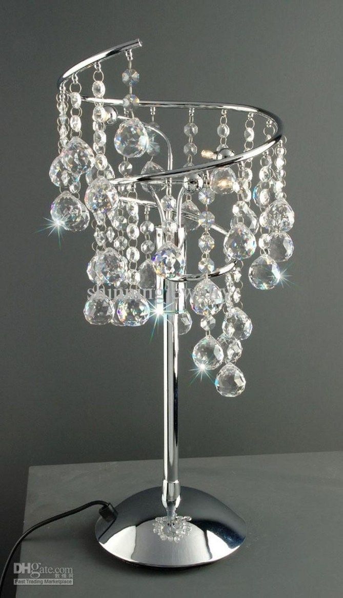 30 Pretty Chandelier Lamp Design Ideas For Your Bedroom Crystal Curtains 30 Pretty Chandelier Lamp Design Ideas, Bedside Table Chandelier Lampshade