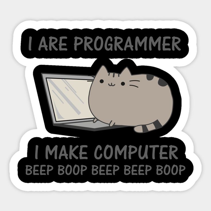 Programmer Funny Cat Working Computer by bebu-merch | Computer nerd ...