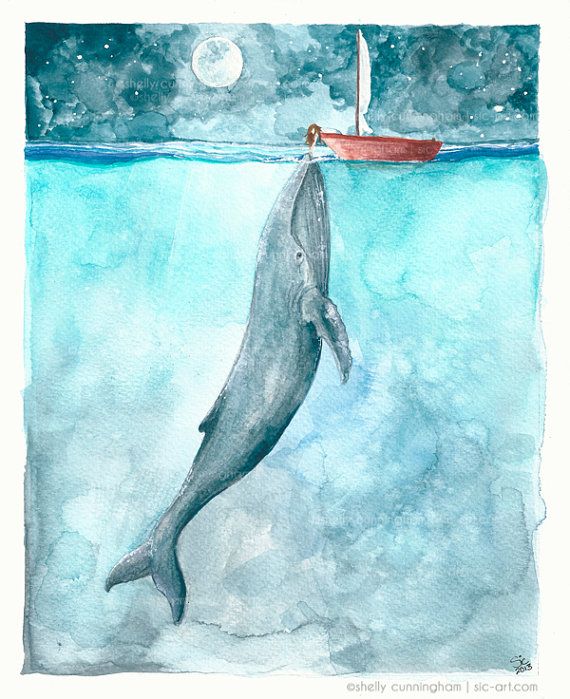 ocean watercolor painting