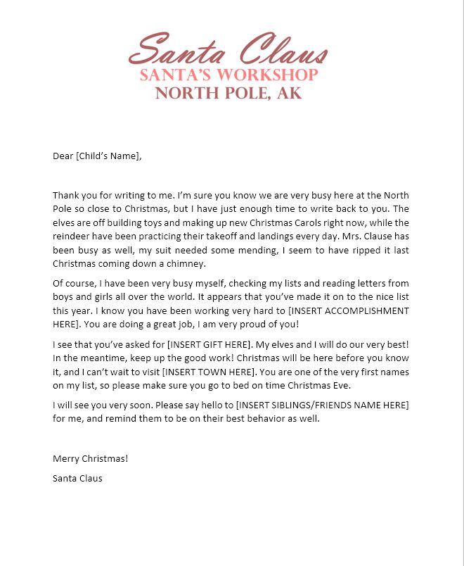50 best Christmas -Letters From Santa Samples images on Pinterest - christmas letter templates free 50 best Christmas -Letters From Santa Samples images on Pinterest - christmas letter templates free