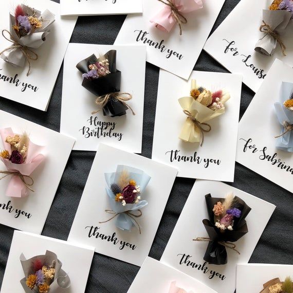 Mini Dry Flower Bouquet Great Gift For Your Love