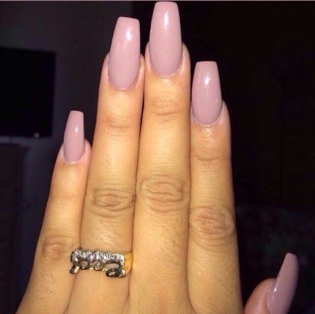 mauve nails swag nails nails gorgeous nails light pink coffin acrylic nails
