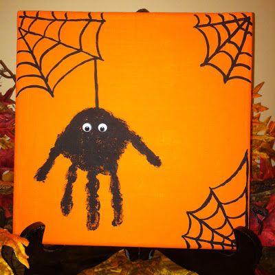 halloween spider hand print canvas add a handprint every year and watch them grow halloween art projectshalloween - Halloween Toddler Art Projects halloween spider hand print canvas add a handprint every year and watch them grow halloween art projectshalloween - Halloween Toddler Art Projects